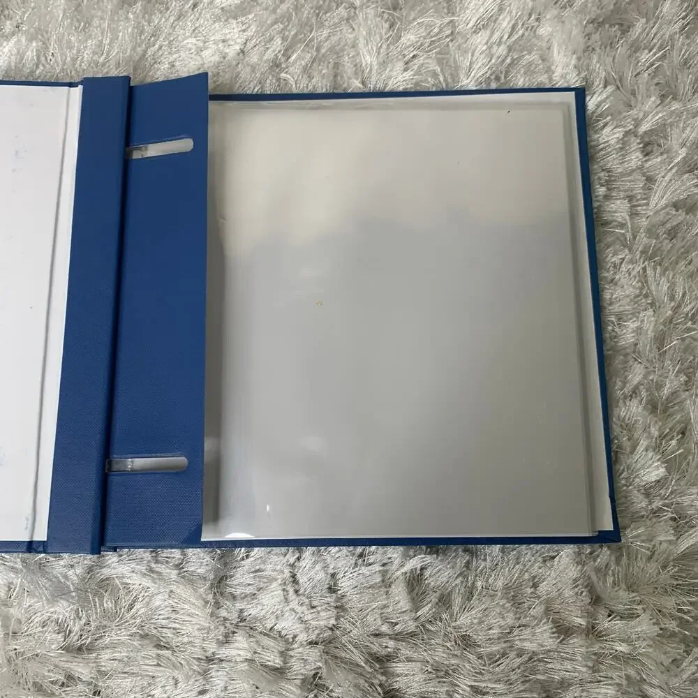 8 x 8 scrapbook Blue Front Decorated with Stickers No other flaws